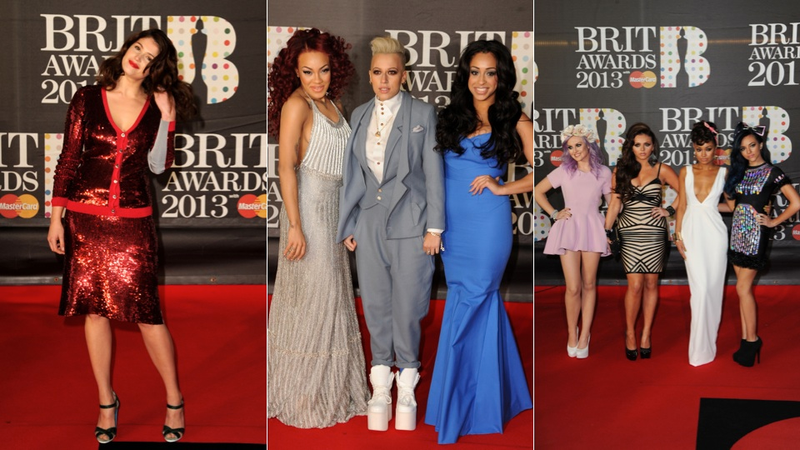 Illustration for article titled Gowns Were Sexy, Chic and Shitshow Shiny at the Brit Awards